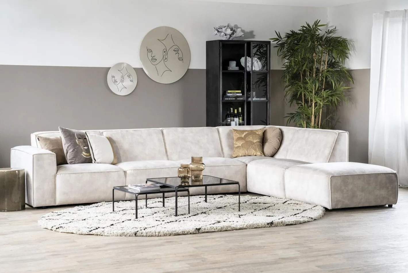 Outlet Sevn Amarillo Hoekbank Beige