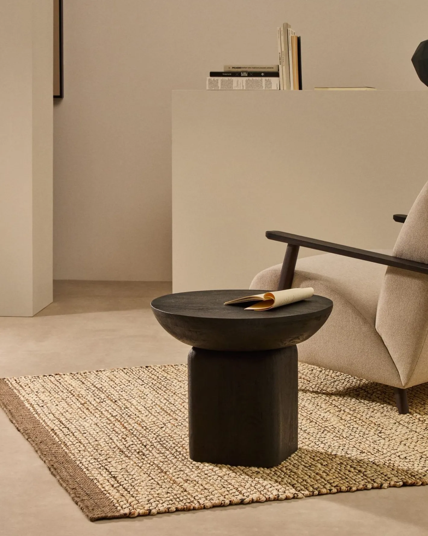 New Kave Home Ambra Bijzettafel Zwart