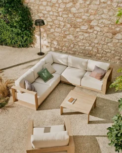 New Kave Home Ambra Tuinbank Beige