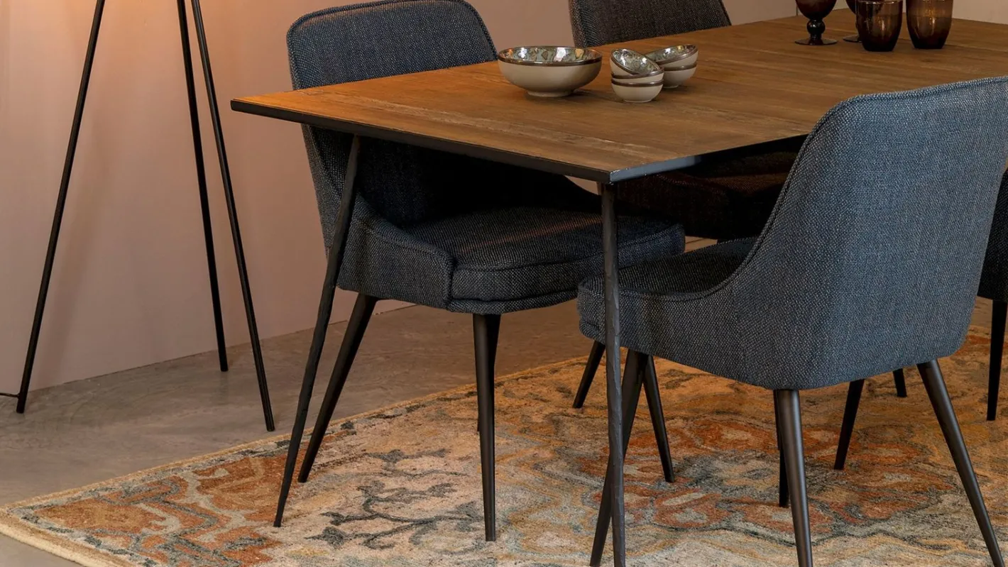 New Dutchbone Amori Grey Vloerkleed Grey, Brick