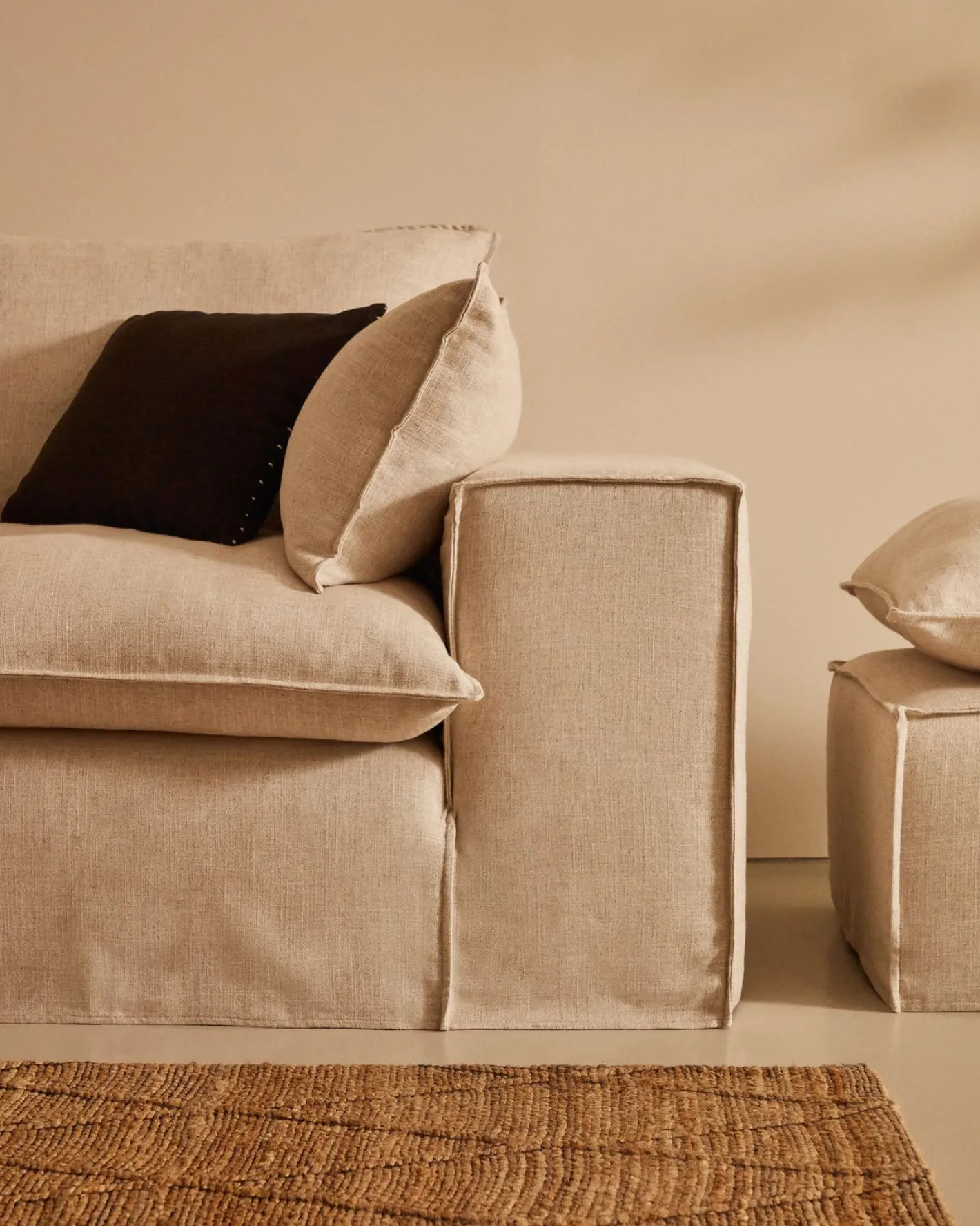 Discount Kave Home Anarela 3-Zitsbank Beige