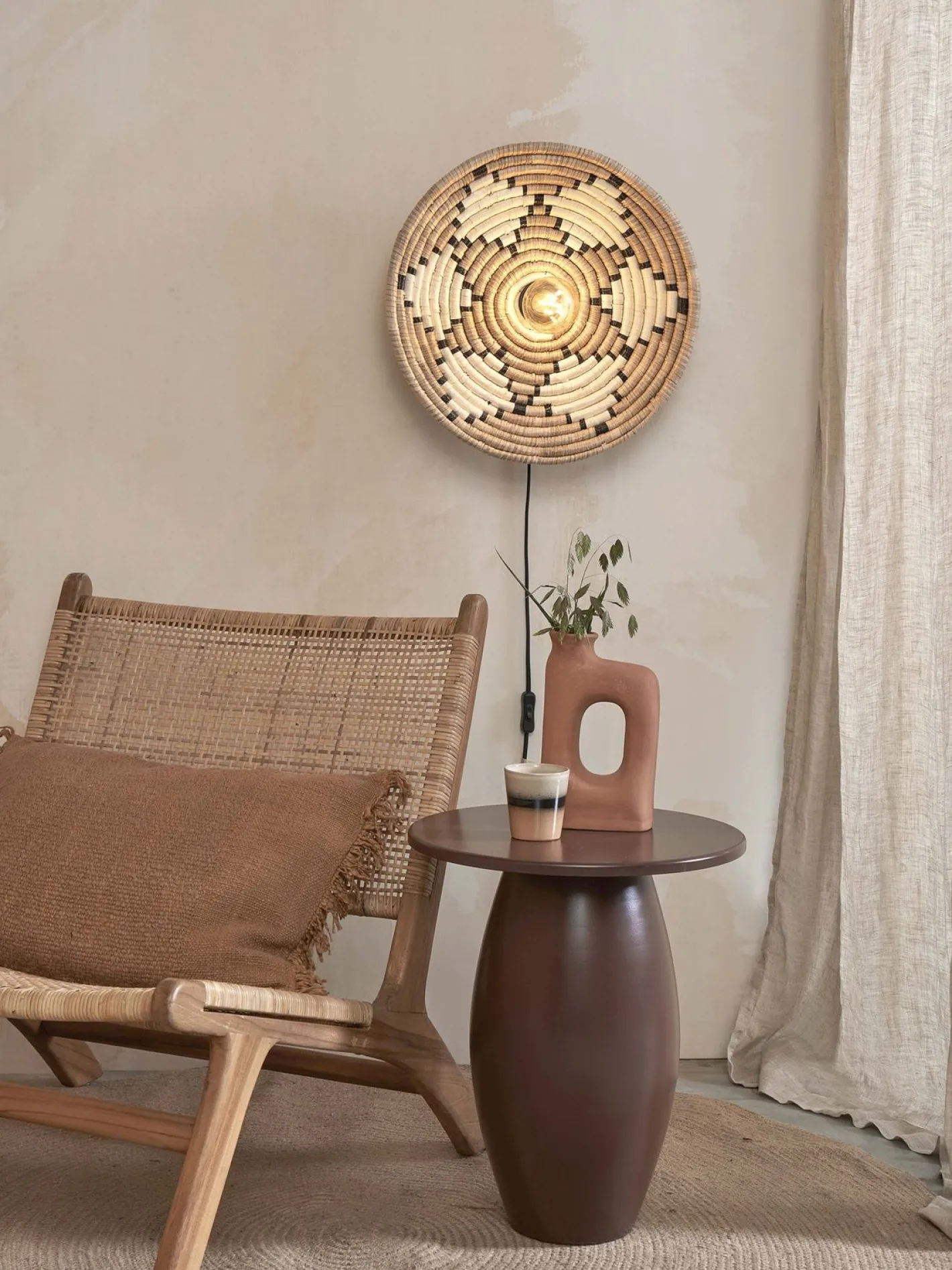 Hot Good&Mojo Andros Wandlamp Natural, White