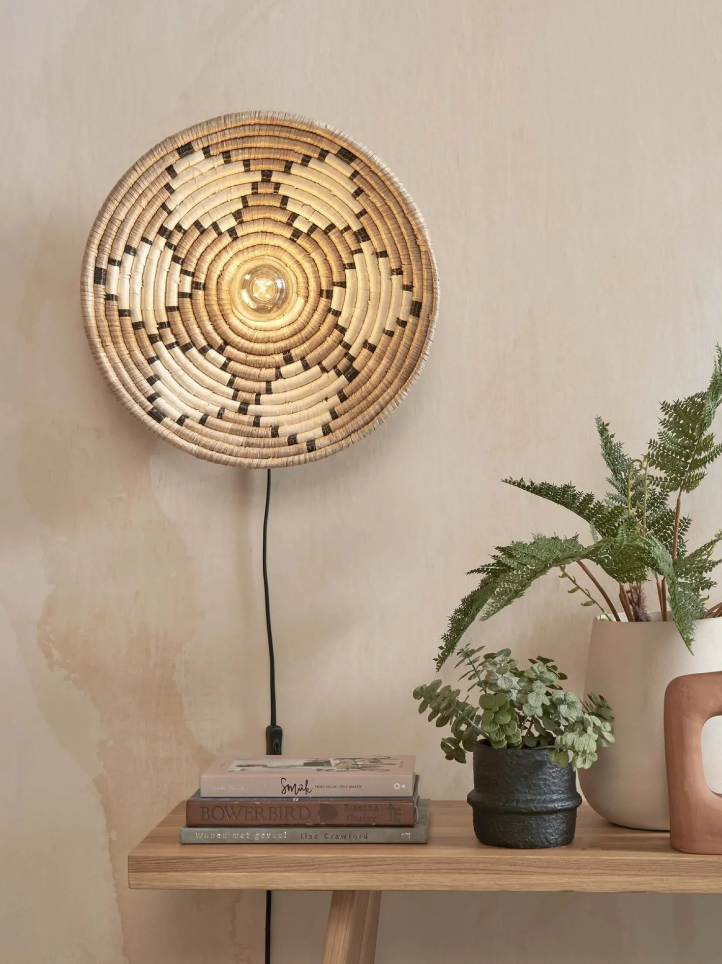 Hot Good&Mojo Andros Wandlamp Natural, White