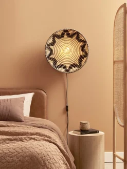 Outlet Good&Mojo Andros Wandlamp Black, Natural