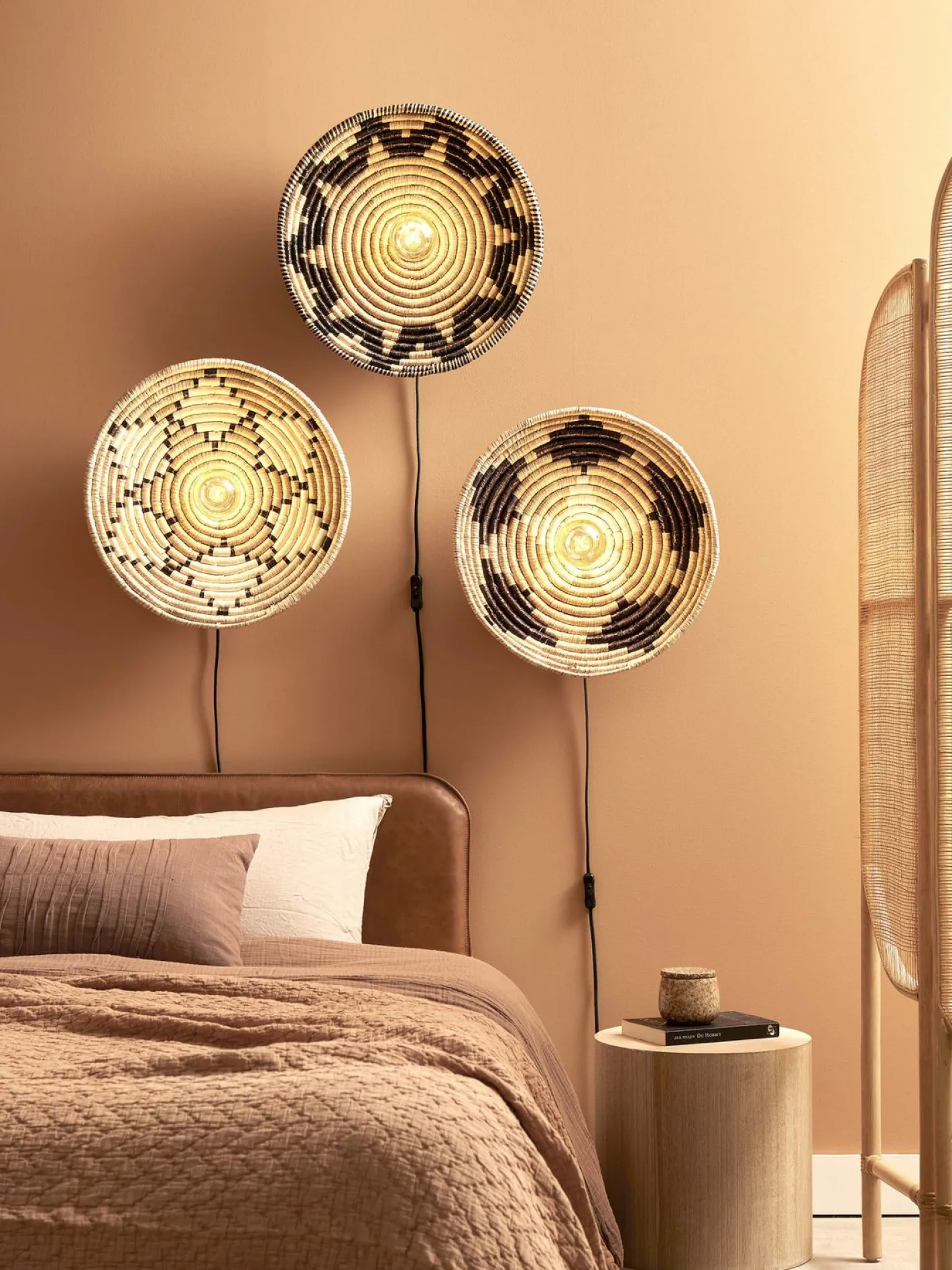 Outlet Good&Mojo Andros Wandlamp Black, Natural