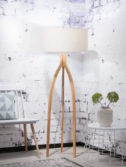 Clearance Good&Mojo Annapurna Vloerlamp Beige
