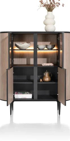 Sale XOOON Aramon Opbergkast Zwart, Naturel