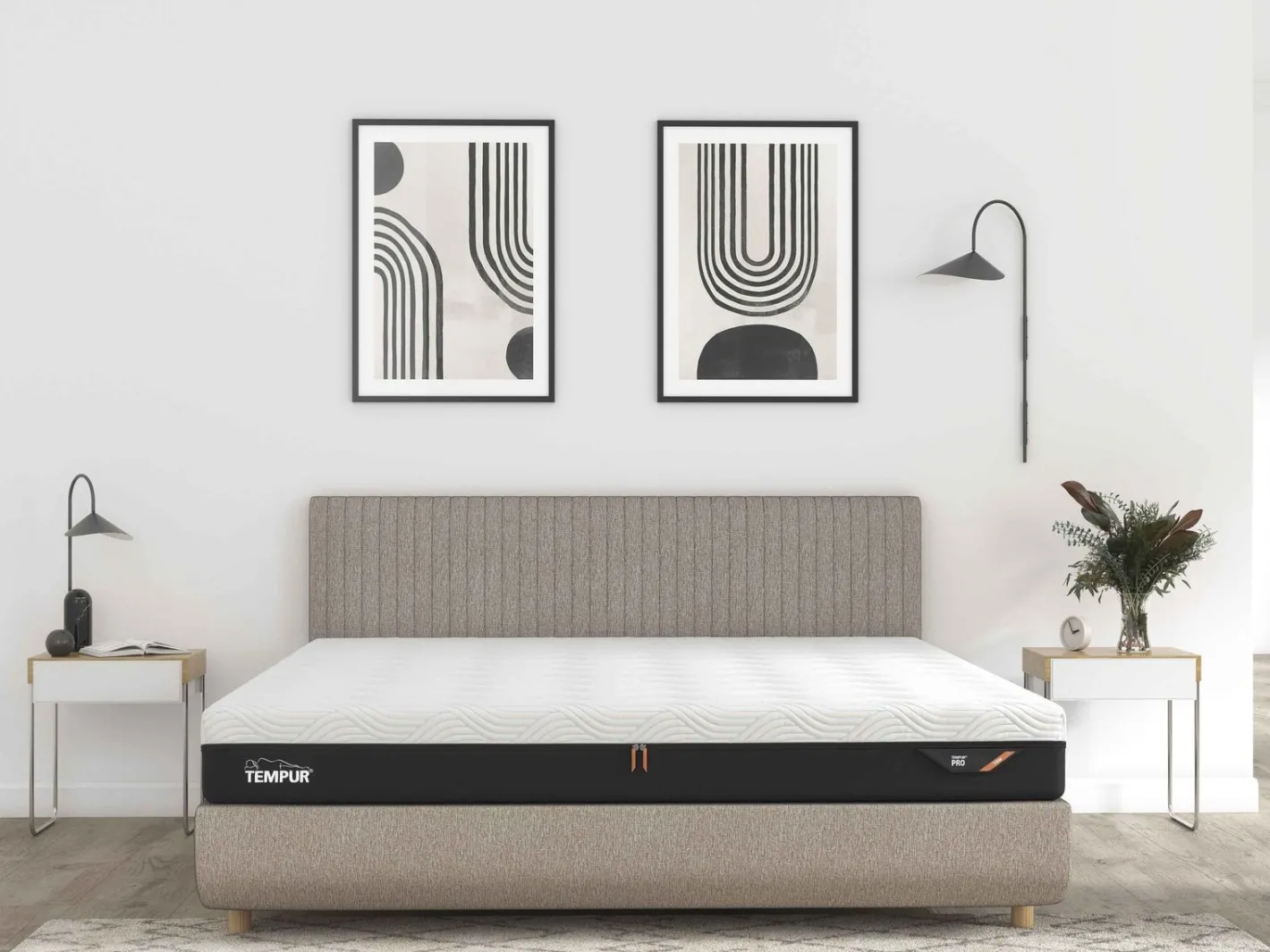 Outlet Tempur Arc Vertical Verstelbaar Boxspring Grijs