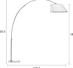 Discount Zuiver Arc Vloerlamp Black
