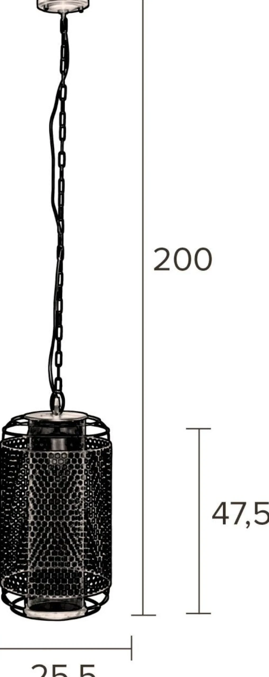 Dutchbone Archer Hanglamp Black