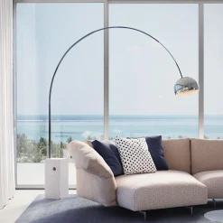 Discount Flos Arco Vloerlamp Zilver