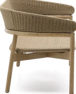 Outlet Kave Home Arinella Tuinbank Beige, Naturel