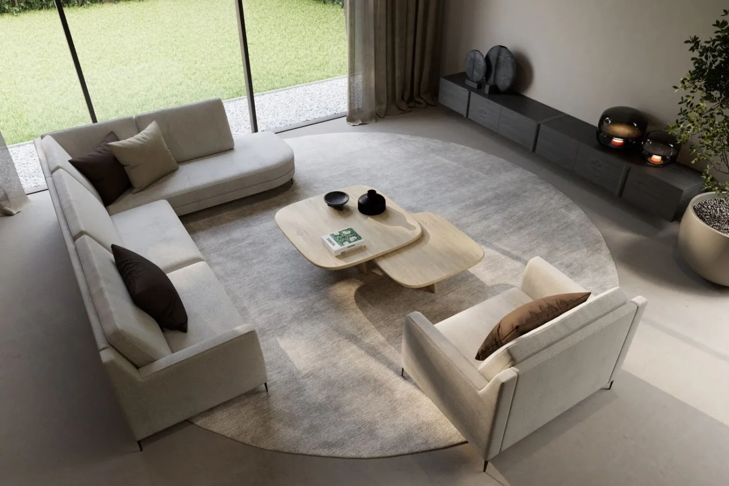 Best Hofstede Raanhuis Arona Salontafel Light Brown
