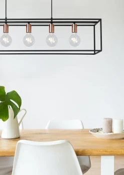 Hot Lucide Arthur Hanglamp Zwart, Koper