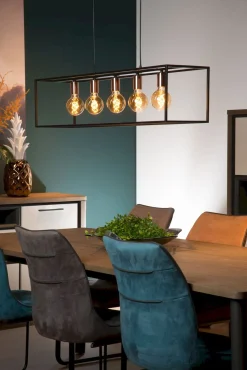 Hot Lucide Arthur Hanglamp Zwart, Koper