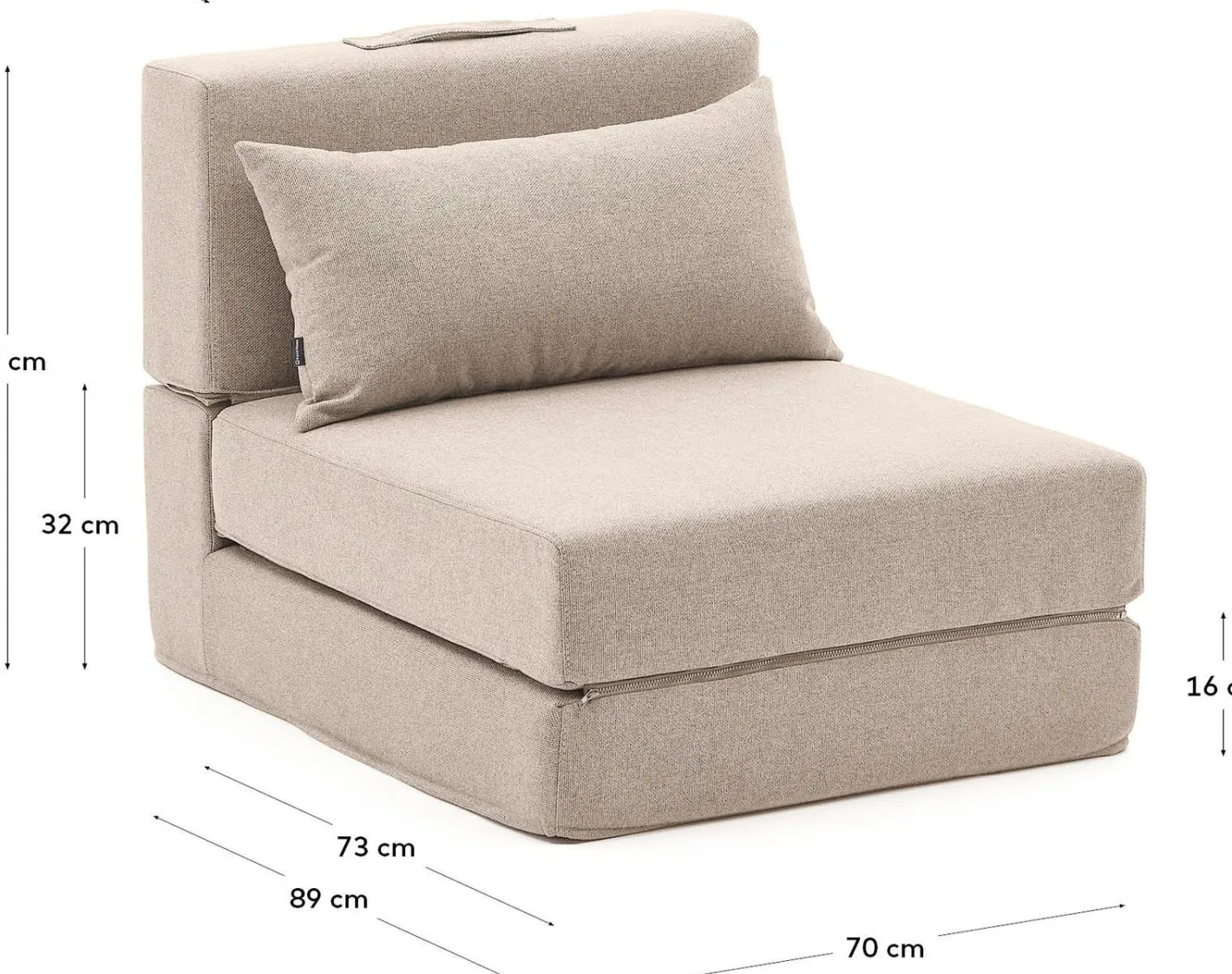 Sale Kave Home Arty Poefbed Beige