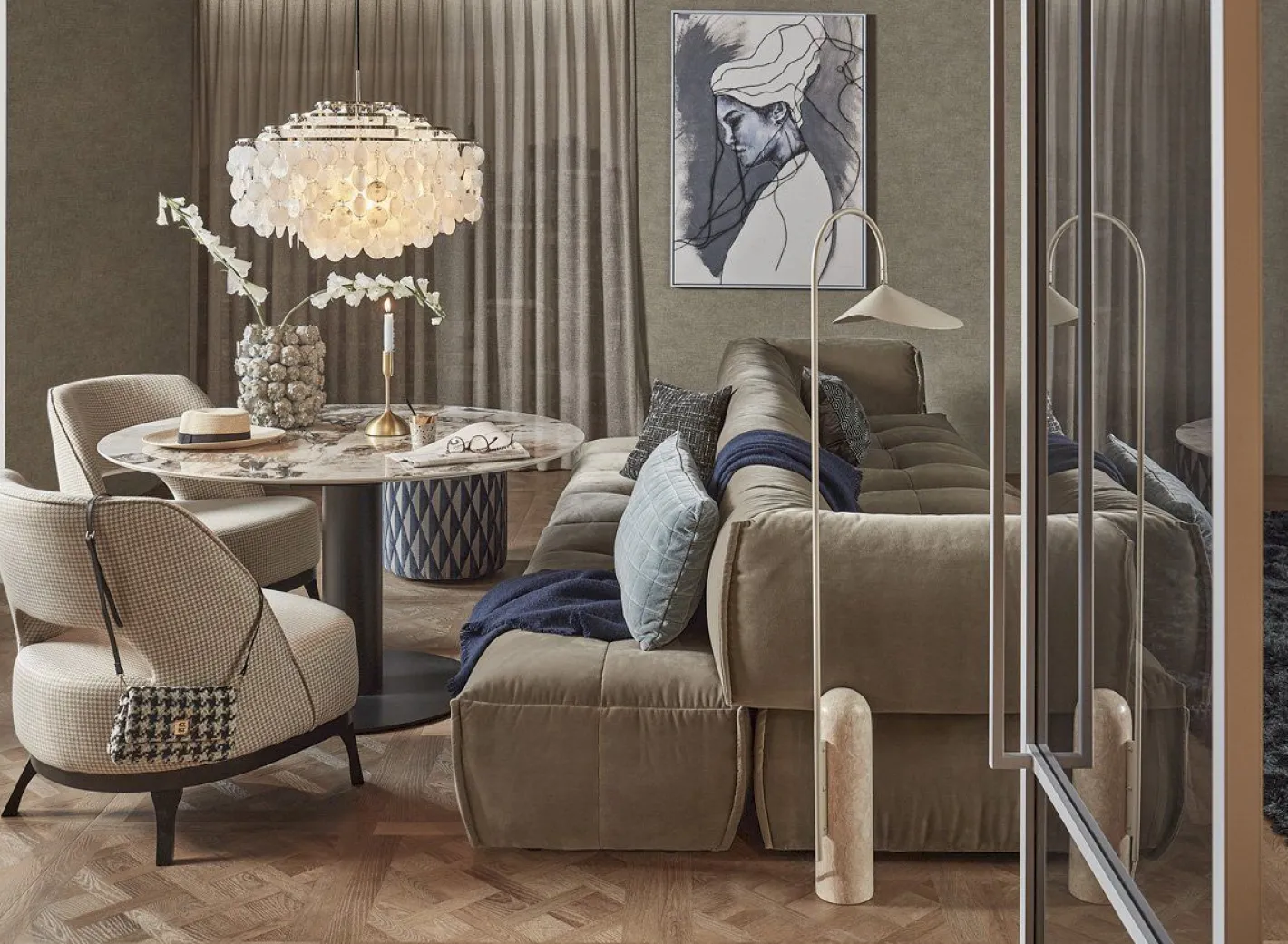 Sale Ferm Living Arum Vloerlamp Cashmere
