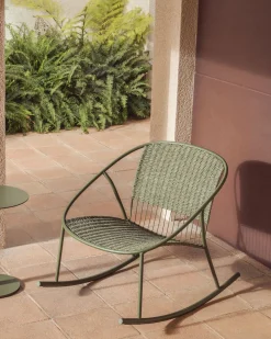 Discount Kave Home Atrani Outdoor Schommelstoel Groen