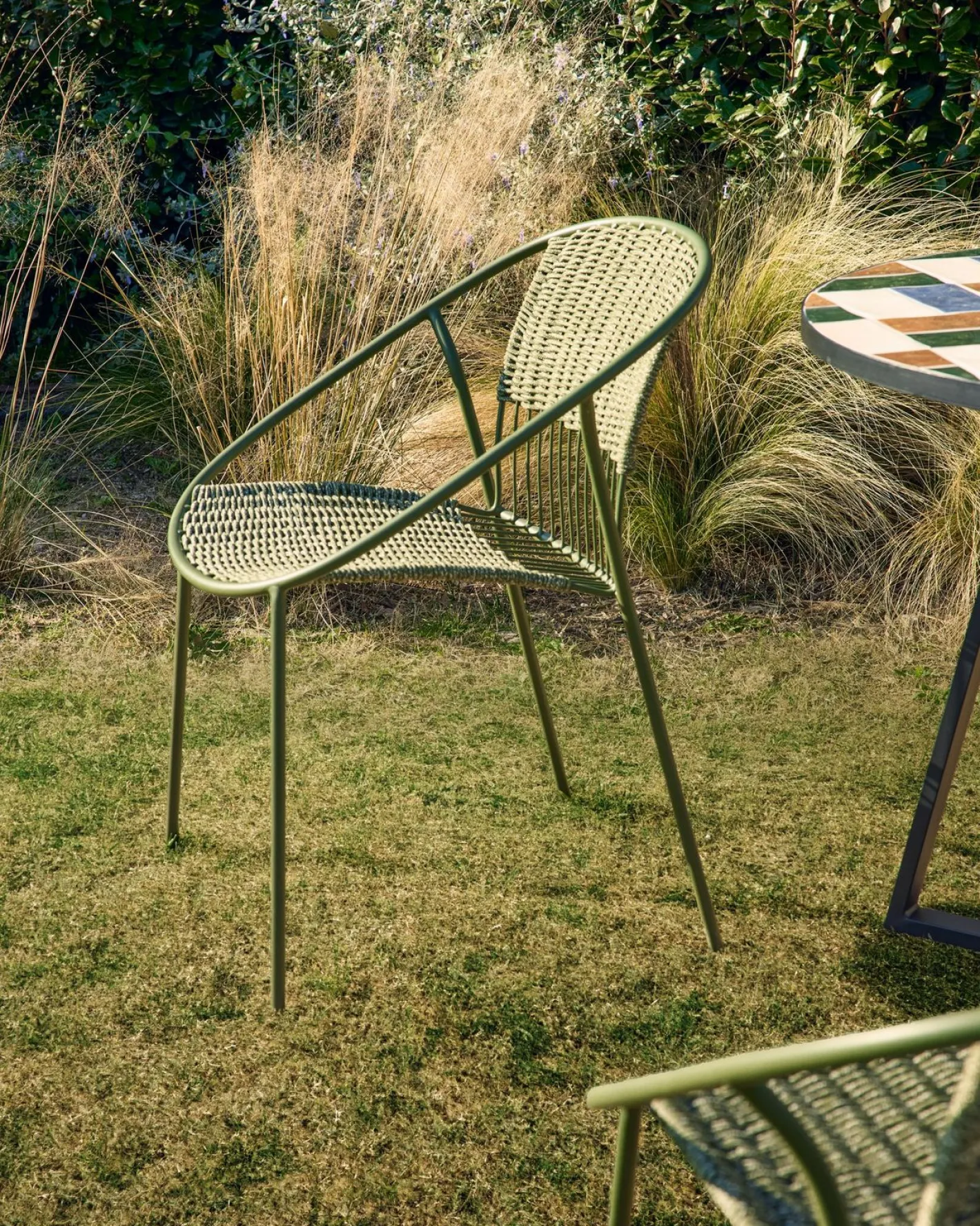 Discount Kave Home Atrani Tuinstoel Groen