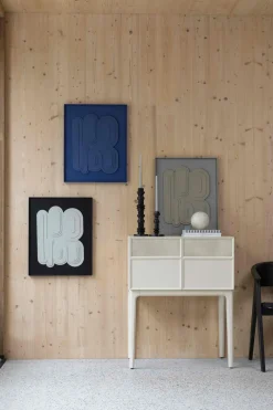 Discount Zuiver August Wanddecoratie Zwart, Wit