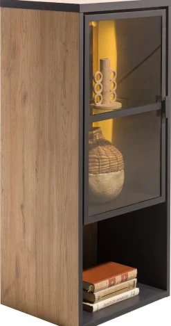 Online Henders en Hazel Avalon Glasdeur Wandkast Natural