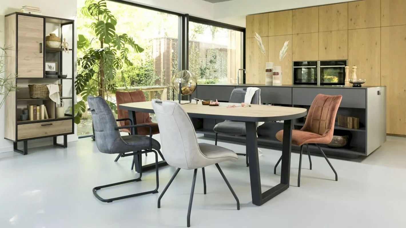 Hot Henders en Hazel Avalox Eettafel Naturel Vintage