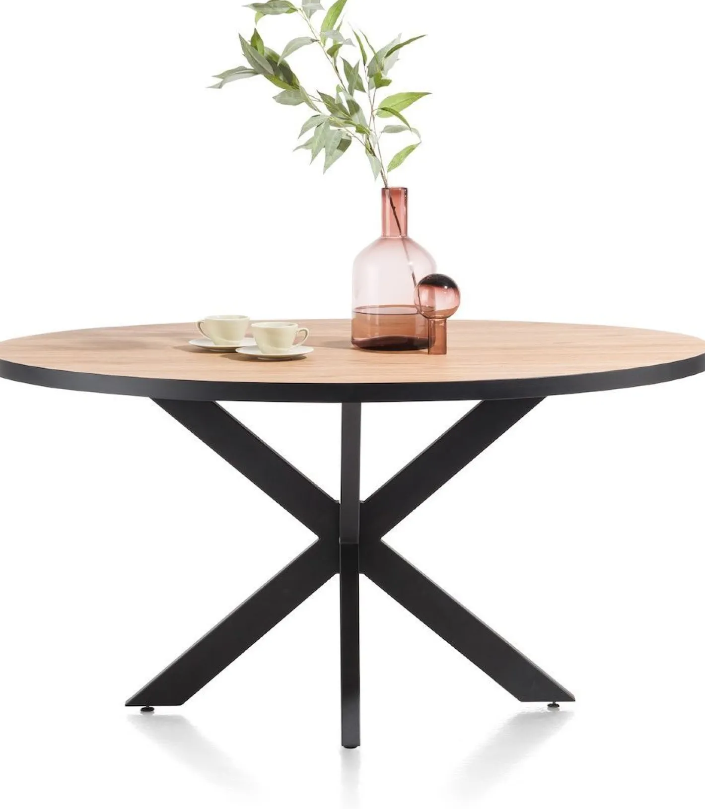 Hot Henders en Hazel Avalox Ovaal Eettafel Naturel Vintage