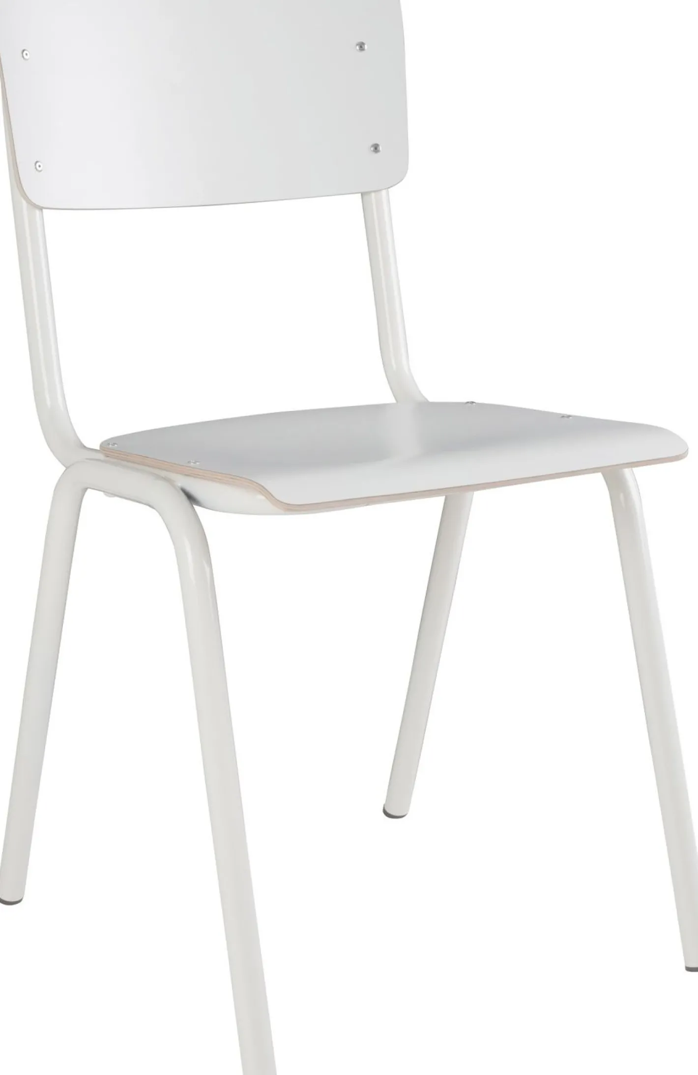 New Zuiver Back to School (set van 4) Eetkamerstoel White