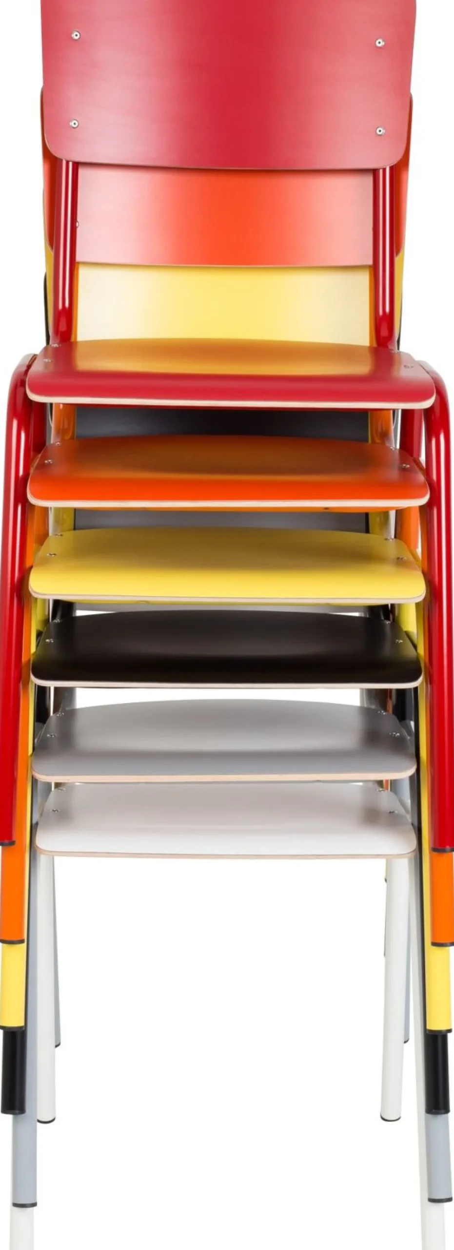 New Zuiver Back to School (set van 4) Eetkamerstoel White