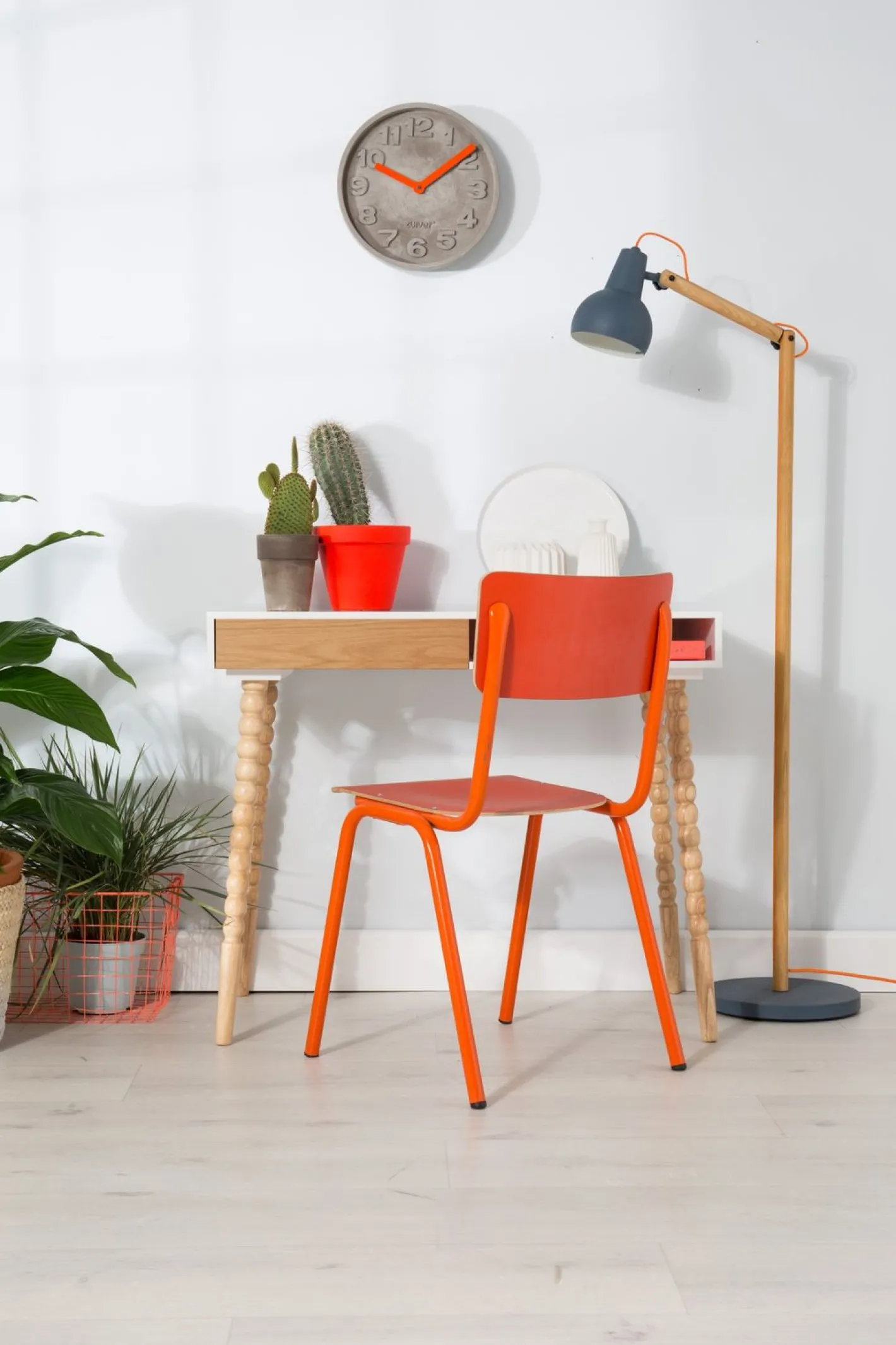 New Zuiver Back to School (set van 4) Eetkamerstoel White