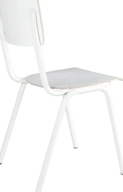 New Zuiver Back to School (set van 4) Eetkamerstoel White
