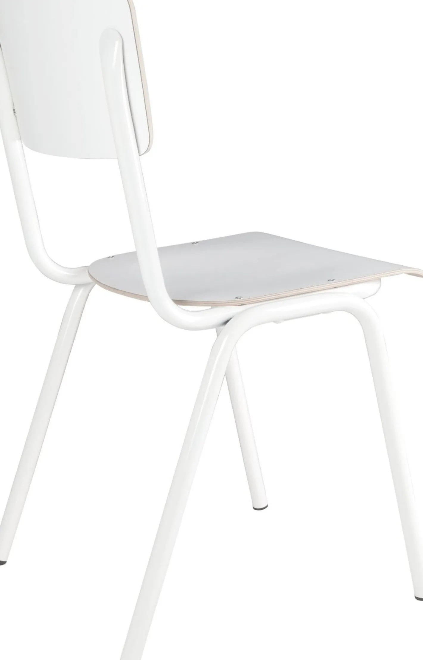 New Zuiver Back to School (set van 4) Eetkamerstoel White