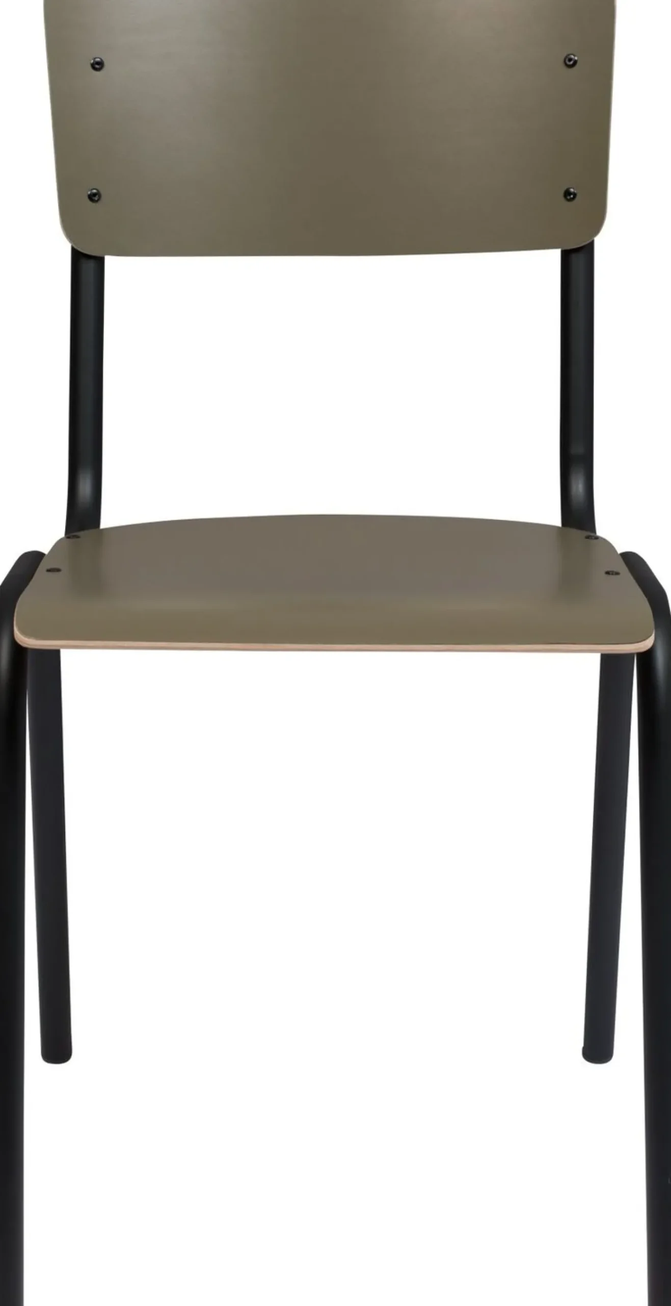 Zuiver Back to School (set van 4) Eetkamerstoel Matte Olive