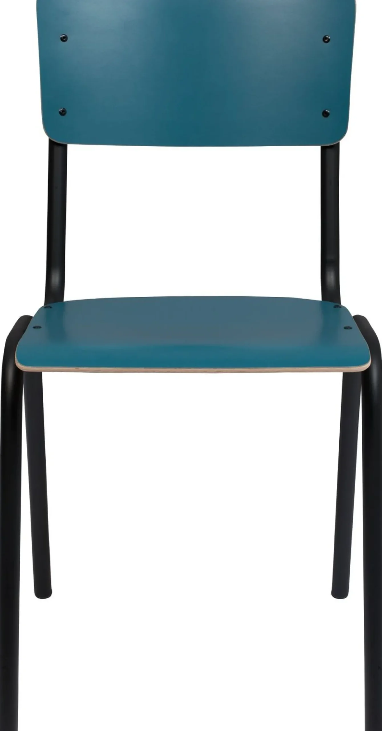 Zuiver Back to School (set van 4) Eetkamerstoel Matte Petrol