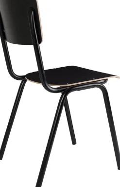 Online Zuiver Back to School (set van 4) Eetkamerstoel Black