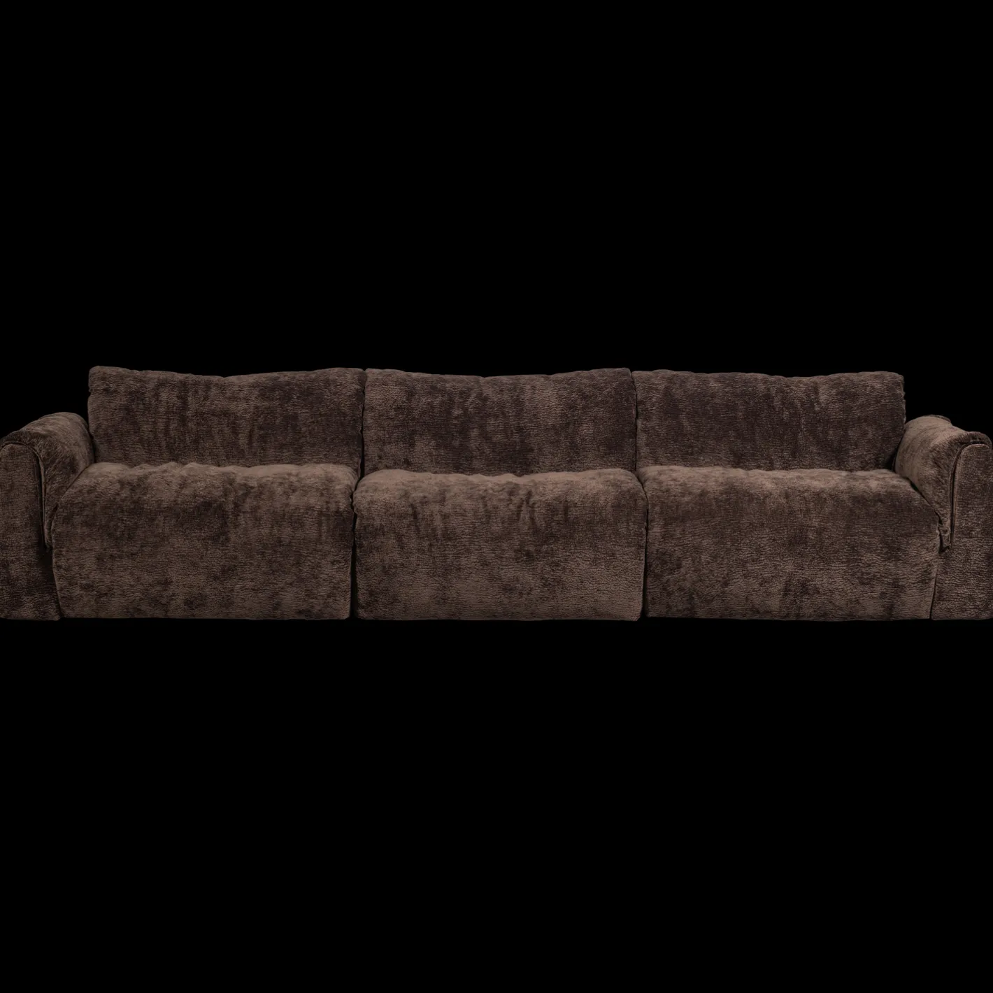 Hot WOOOD Baggy 3-Zitsbank Dark Brown