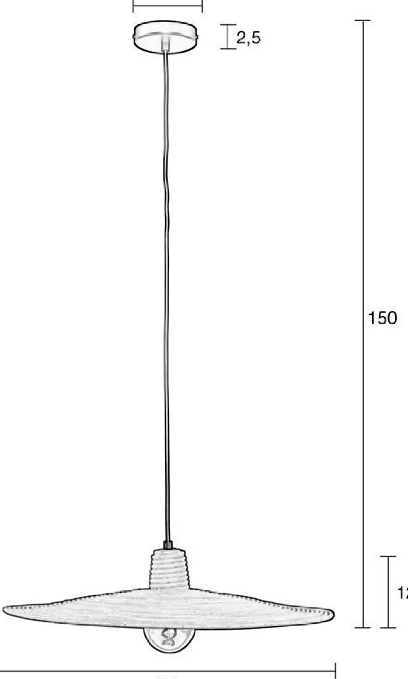 Hot Zuiver Balance L Hanglamp Black