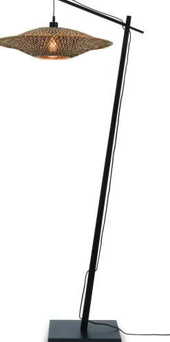 Hot Good&Mojo Bali Black Vloerlamp Natural/Black