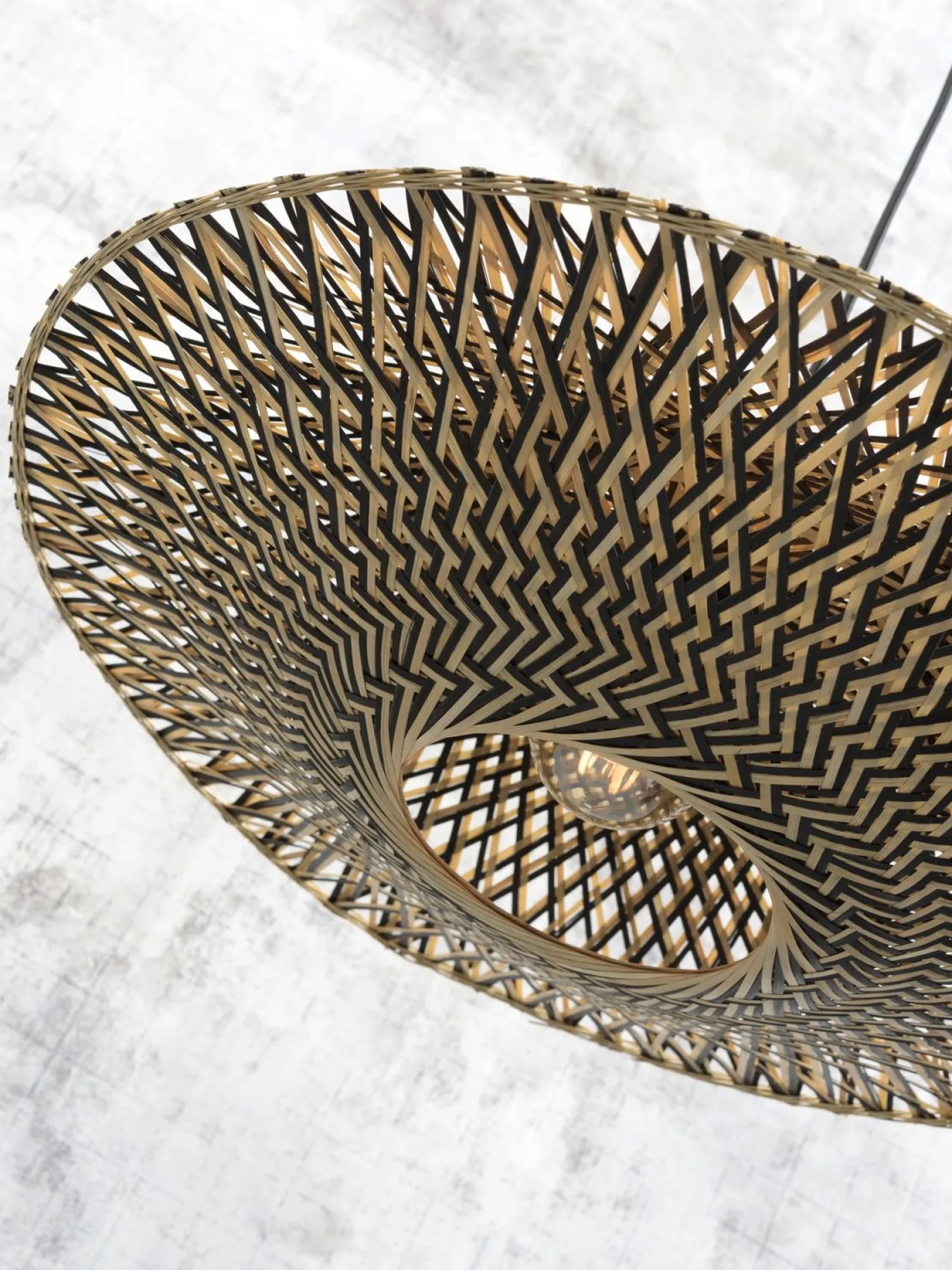 Good&Mojo Bali Hanglamp Naturel, Zwart
