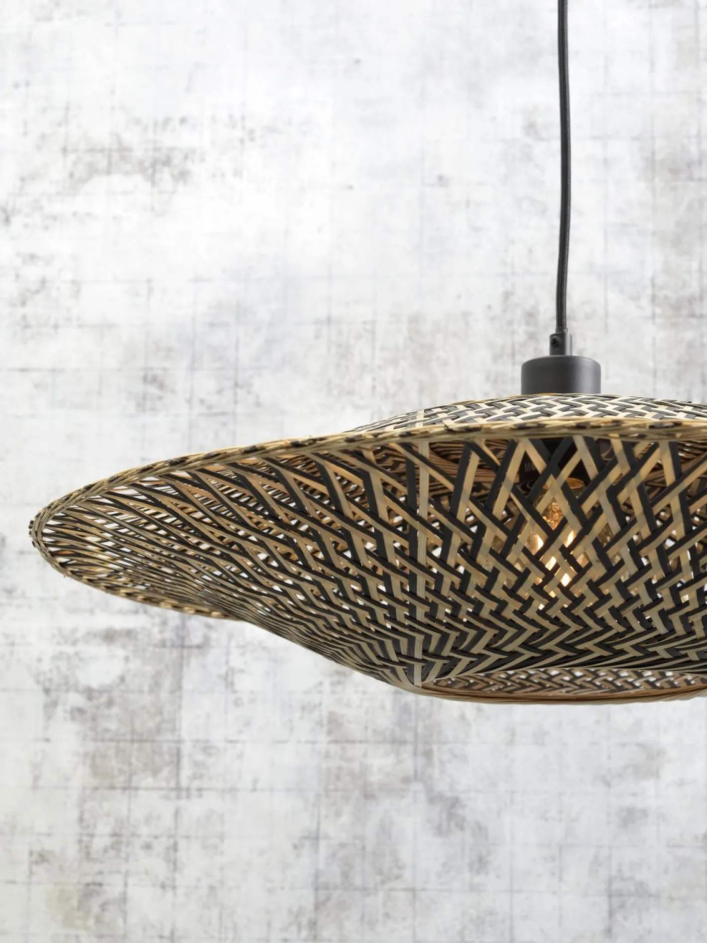 Good&Mojo Bali Hanglamp Naturel, Zwart
