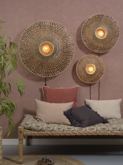 Clearance Good&Mojo Bali Wandlamp Natural/Black