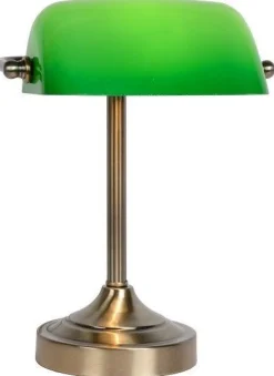 Best Lucide Banker Tafellamp Brons, Groen