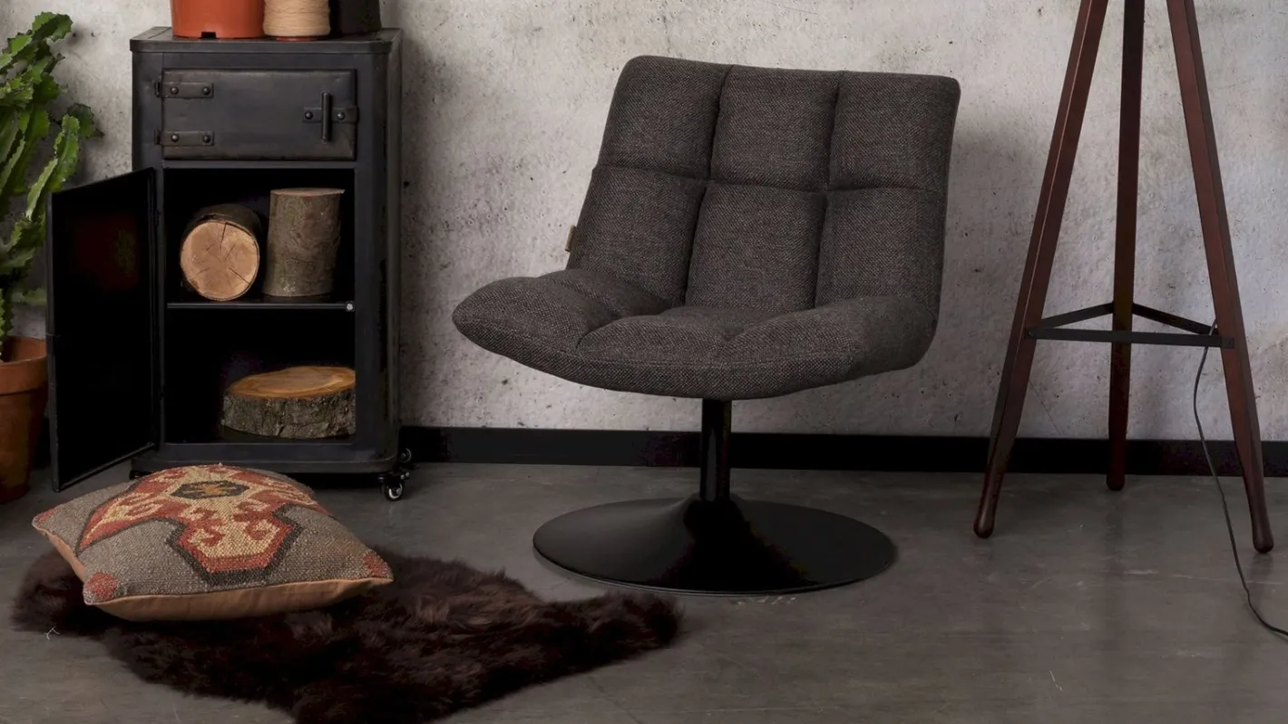 Dutchbone Bar Fauteuil Dark Grey