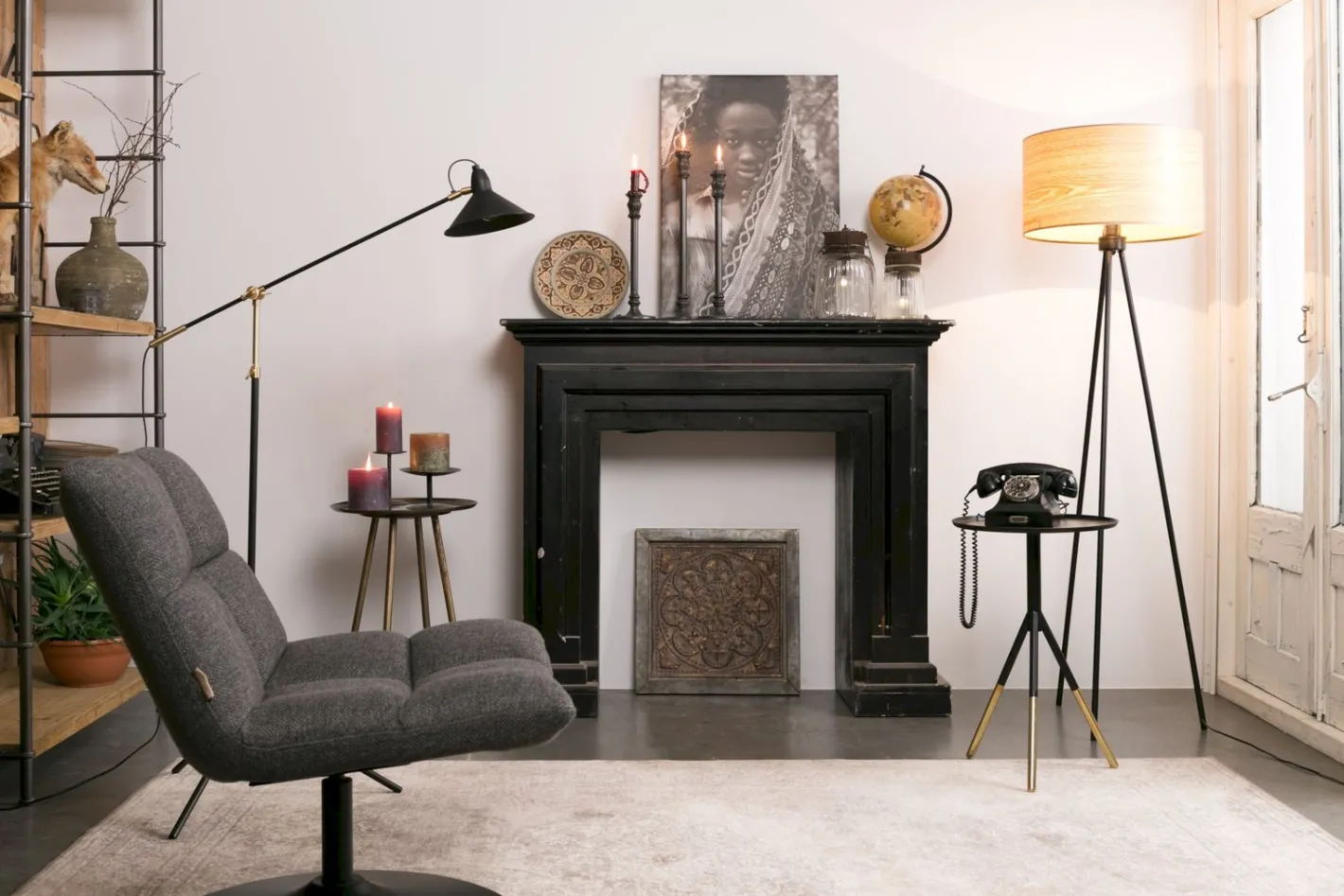 Dutchbone Bar Fauteuil Dark Grey
