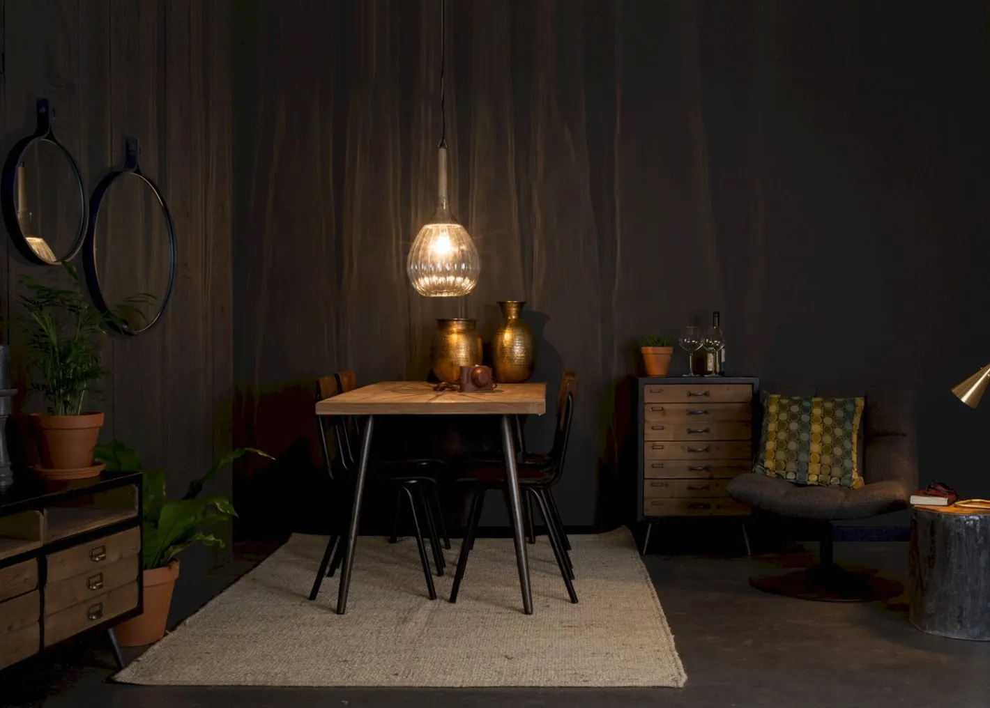 Dutchbone Bar Fauteuil Dark Grey