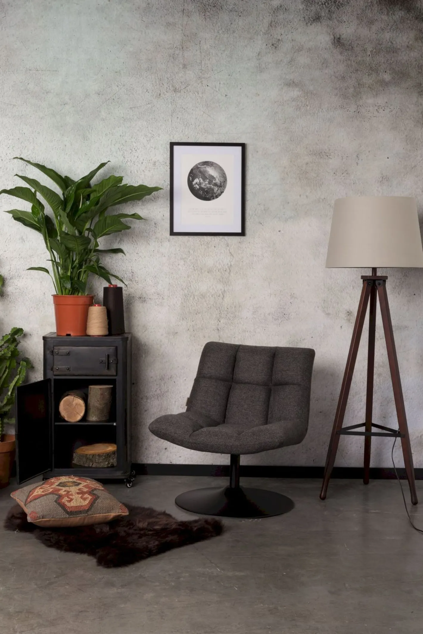 Dutchbone Bar Fauteuil Dark Grey