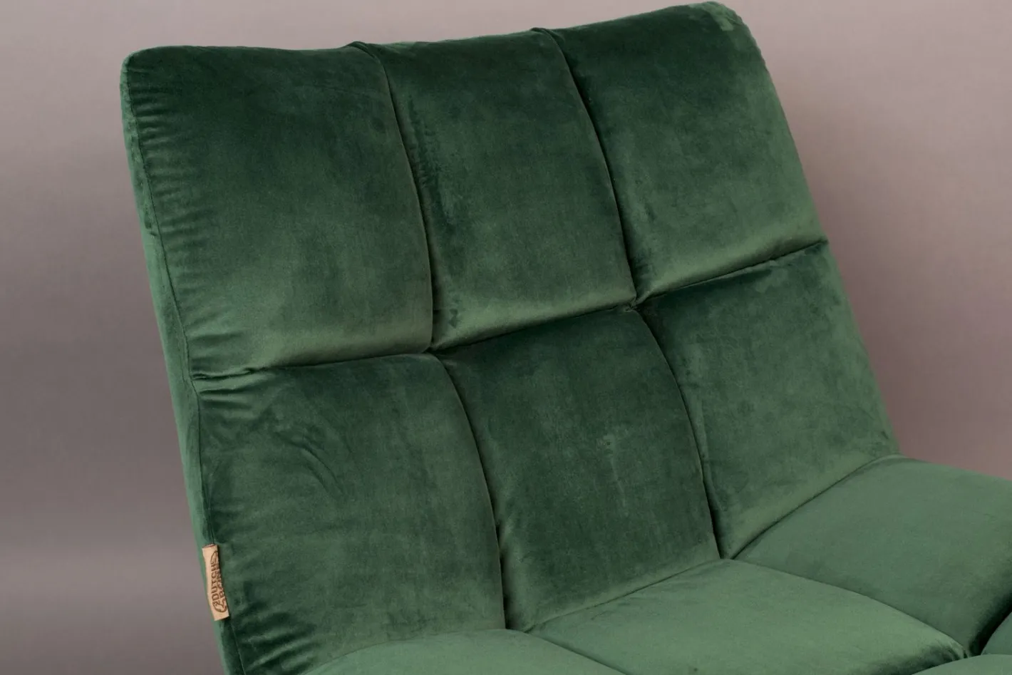 Outlet Dutchbone Bar velvet Fauteuil Green