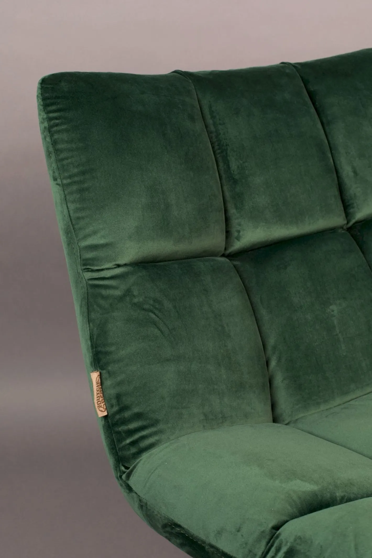 Outlet Dutchbone Bar velvet Fauteuil Green