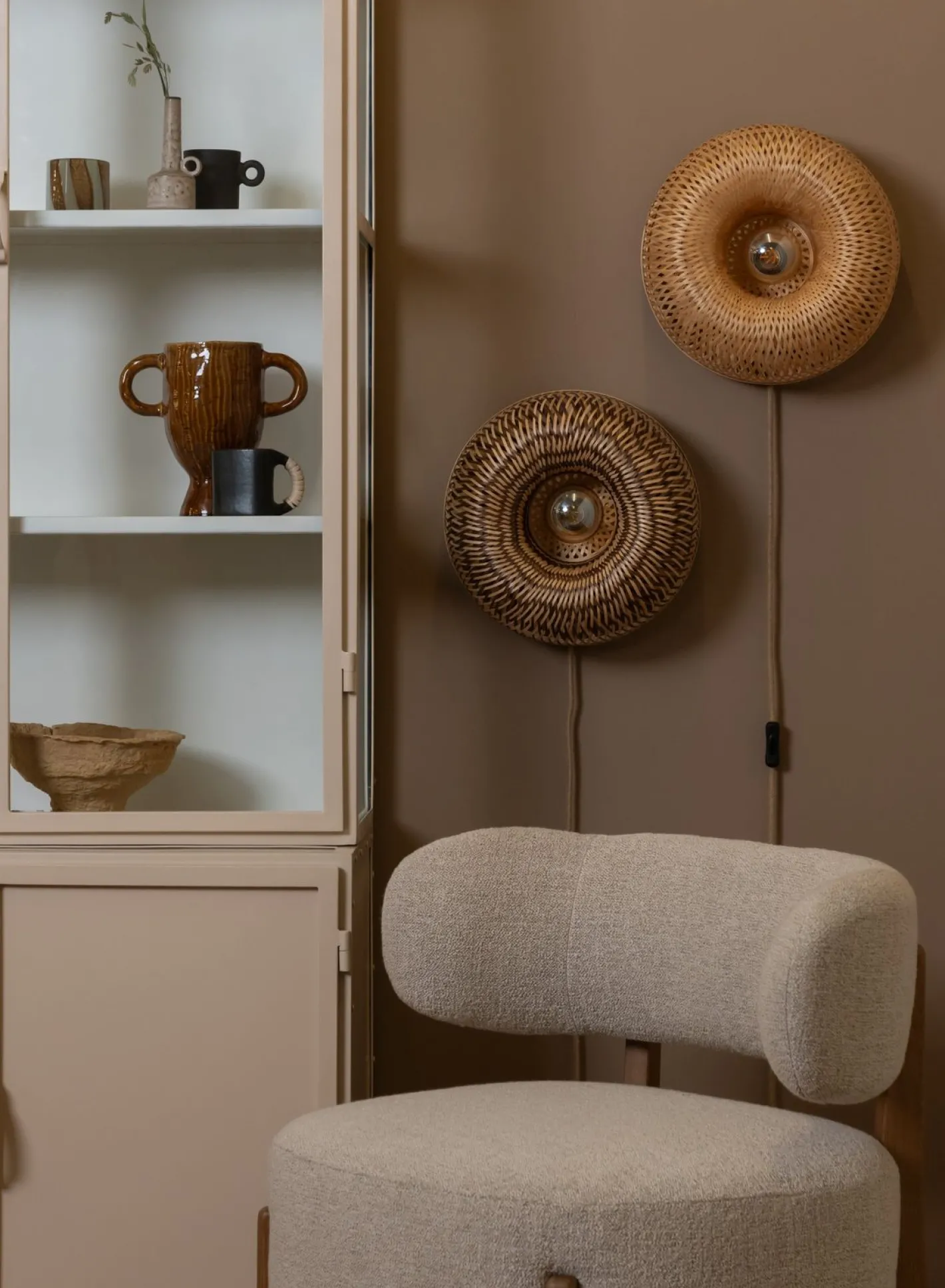 New Good&Mojo Barbados Wandlamp Natural