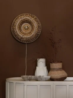 New Good&Mojo Barbados Wandlamp Natural, Brown